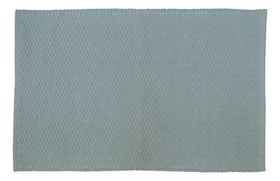 Tapete Liso Retangular De Algodao Azul 50x80 Cm