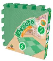 Tapete Liso Verde 9 Peças Linha Decora Tapete Liso Verde 9 Peças Linha Decora