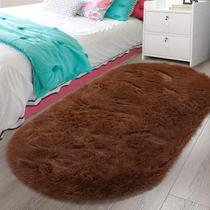 Tapete LOCHAS 83x160cm Marrom Fluffy Shaggy Bedroom Carpet Tapete LOCHAS 83x160cm Marrom Fluffy Shaggy Bedroom Carpet