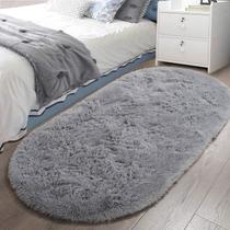 Tapete LOCHAS Fluffy Grey 80cm x 160cm para cabeceira de quarto Tapete LOCHAS Fluffy Grey 80cm x 160cm para cabeceira de quarto