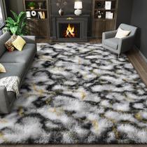 Tapete LOCHAS Ultra Soft Fluffy 183x274 cm Cinza-Dourado Tapete LOCHAS Ultra Soft Fluffy 183x274 cm Cinza-Dourado