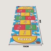 Tapete Lona Amarelinha Infantil Brincar 2,00x,70cm Tapete Lona Amarelinha Infantil Brincar 2,00x,70cm