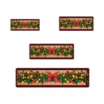 Tapete Longo Temático De Natal, Macio, Para Corredor, Sala De Estar, Quarto E Decoração De Porta