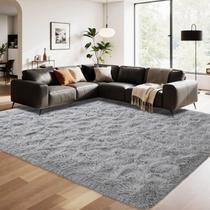 Tapete LoutiRoot Home Cinza Claro Fluffy Shag 150x240cm Tapete LoutiRoot Home Cinza Claro Fluffy Shag 150x240cm