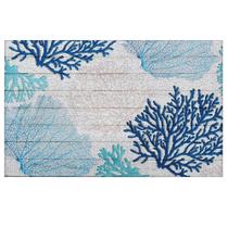 Tapete LUVADIAN Blue Beach Door Mat 43x76 cm ao ar livre