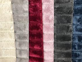 Tapete Luxo Fio de Seda Silk Shaggy Puro 0,80cm x 0,50cm Porta de Entradas Carpetes Antiderrapante