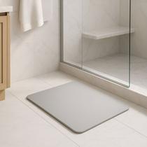 Tapete Lyor De Pedra Diatomita Para Banheiro Cinza 60cm