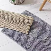 Tapete Macarrão Microfibra Bolinha Antiderrapante para Banheiro Conforto e Absorção