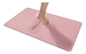 Tapete Macio Antiderrapante Soft 60 Cm X 80 Cm - Rosa