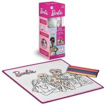 Tapete Mágico Acqua Barbie com 6 Canetas Laváveis 50x50cm Multikids Tapete Mágico Acqua Barbie com 6 Canetas Laváveis 50x50cm Multikids
