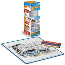 Tapete Mágico Acqua Hot Wheels Com 6 Canetas Laváveis 50x50cm Tapete Mágico Acqua Hot Wheels Com 6 Canetas Laváveis 50x50cm