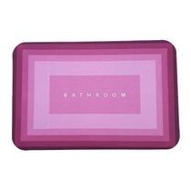 Tapete Mágico Super Absorvente para Banheiro Base Antiderrapante Bath Room Rosa Escuro