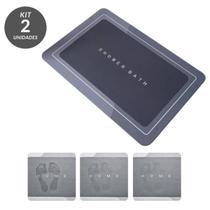 Tapete Magico Super Antiderrapante P Banheiro Borracha Kit 2 unidades