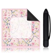 Tapete Mahjong Sonwyoung Mini Chinoiserie 55x55cm rosa/branco Tapete Mahjong Sonwyoung Mini Chinoiserie 55x55cm rosa/branco