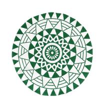 Tapete Mandala em Algodão: Peça Decorativa Versátil para Sala, Quarto e Escritório - Ideal para Mesas de Canto, Abajur e Luminárias - Diâmetro de 70cm