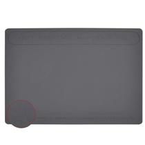 Tapete Manta Sillcone Cinza Antiestatica p/ Reparos Smartphones Eletrônica Soldagem Tam28x41cm MOD101317