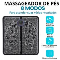 Tapete Massageador Circulação EMS Preto
