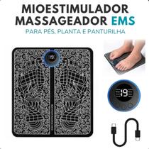 Tapete Massageador Circulação EMS Preto