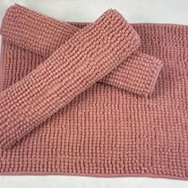 Tapete Microfbra d Bolinha Banheiro Popcorn Camesa 60cmx40cm