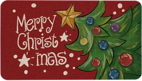 Tapete Mloabuc Christmas Door Door Tapete 43x73 cm Green Tree