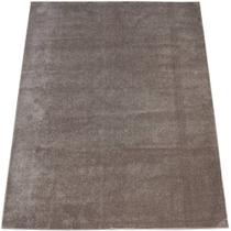 Tapete Moderno Pelagem Alta Super Macio Liso Taupe 200x250m