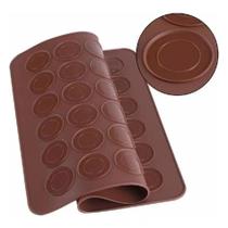 Tapete Molde Forma de Silicone Para 48 Macarons e Bem Casado Confeitudo