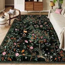 Tapete Morebes 203x254 cm Preto Boho Floral Birds 8x10 Tapete Morebes 203x254 cm Preto Boho Floral Birds 8x10