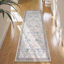 Tapete Morebes Boho Floral Birds 61x183 cm, antiderrapante, lavável Tapete Morebes Boho Floral Birds 61x183 cm, antiderrapante, lavável
