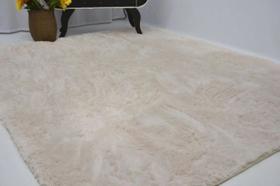 Tapete Muito Peludo Luxo 2,00x2,40 Bege Ocean Matrix