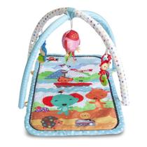 Tapete Musical Com Mobile Para Bebê Turquesa Star Baby