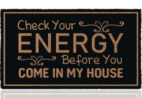 Tapete naniyihao 76x43 cm com suporte de borracha externo Tapete de boas-vindas