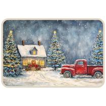 Tapete Natalino 40x60 Capacho Neve Natal Antiderrapante