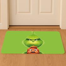 Tapete Natalino Divertido Grinch Decoração De Porta Natal