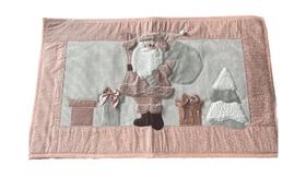 Tapete Natalino Noel Rosa 60cm Tapete Natalino Noel Rosa 60cm