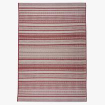 Tapete Nature Listra 150X200 Sisal Listrado Vermelho Tp Bali