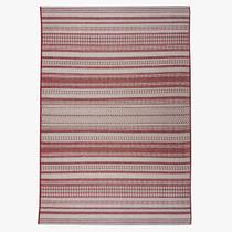 Tapete Nature Listra 150X200 Sisal Listrado Vermelho Tp Bali