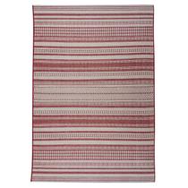 Tapete Nature Listra 200X250 Sisal Listrado Vermelho Tp Bali