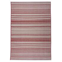 Tapete Nature Listra 200X250 Sisal Listrado Vermelho Tp Bali