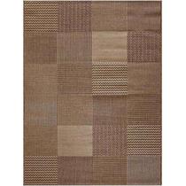 Tapete New Búzios Patchwork 2,50x3,50m Marrom Sisal Sintético Tapete New Búzios Patchwork 2,50x3,50m Marrom Sisal Sintético
