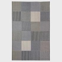 Tapete New Buzios Patchwork Cinza 3X4 M Sisal Sintético 4X3 Tapete New Buzios Patchwork Cinza 3X4 M Sisal Sintético 4X3
