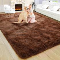 Tapete Noahas Large Brown 8x10 Soft Thick Shag Plush