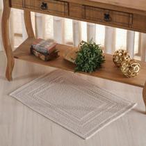 Tapete Nobile Jacquard 100% Algodão 1300g/m² 40x60cm Marfim