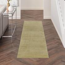 Tapete Nourison Home Essentials 305 cm Runner Verde Dourado
