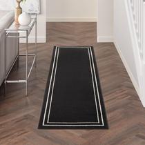 Tapete Nourison Home Essentials 67x229 cm Preto Marfim Interno/Exterior Tapete Nourison Home Essentials 67x229 cm Preto Marfim Interno/Exterior