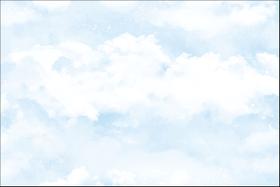 Tapete Nuvens Céu Azul Aquarela Background