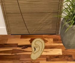 Tapete orelha humana para decoração 60x40cm Tapete orelha humana para decoração 60x40cm