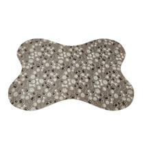 Tapete Osso Divertido Estampa Cinza