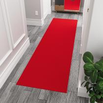 Tapete Ottomanson Hallway Runner 80 cm x 210 cm vermelho