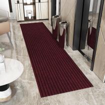 Tapete Ottomanson Hallway Runner 80 cm x 427 cm Poliéster vermelho