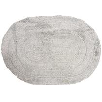 Tapete oval de algodão fofinho 40x60